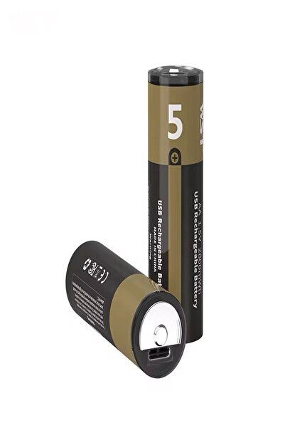 ULTRATEKNO USB Type-C Şarjlı AA Pil 1.5V | 1000+ Kez Şarj Edilebilir Lityum P...