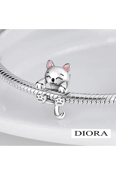 OEM Cat Pendant, Silver