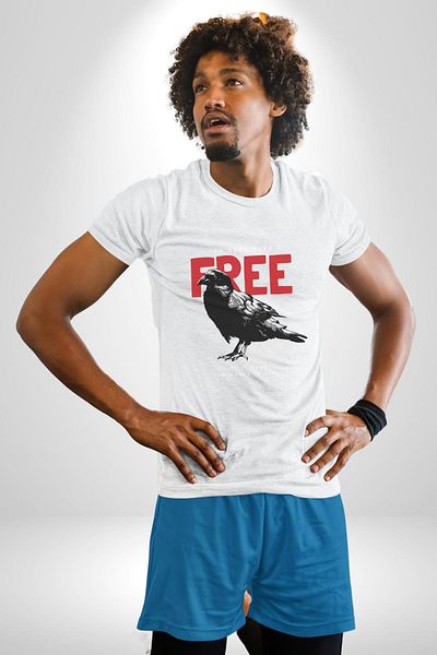 Angemiel تي شيرت مطبوع عليه Happy Birthday White Crow White للنساء والرجال ذو حجم كبير ومطبوع من الأمام
