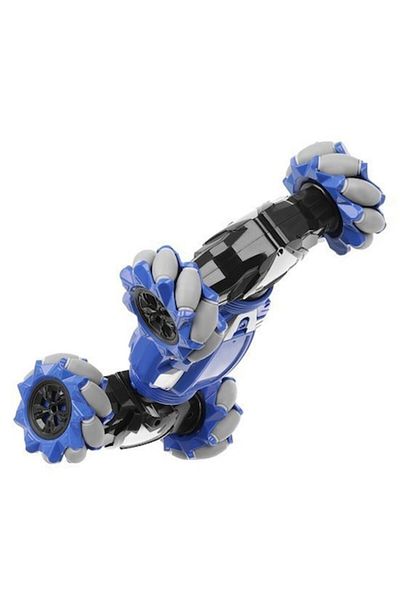 DDE Hungary Remote-Controlled Car with Hand Gesture Control, Musical Sound, 2 Driving Modes, Blue/White