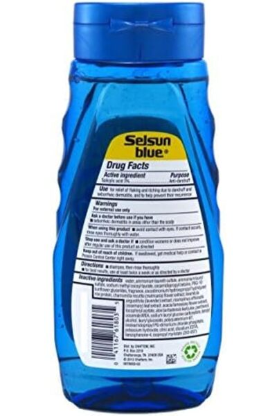 SELSUN Blue Naturals Dandruff Shampoo Itchy Dry Scalp, 11 OZ (Pack of 6)
