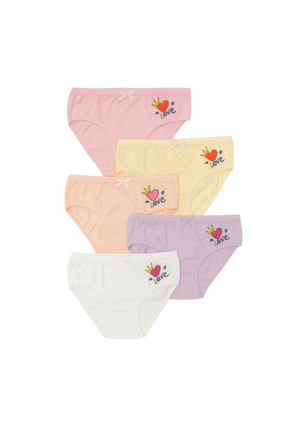 Katia&Bony Girl's heart-shaped 5-piece panties