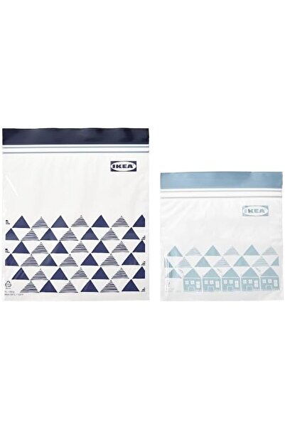 IKEA Lukadah Premium Quality Resealable Sealing Bags-ISTAD-Zipper Lock-Reuseable Zipper Bags, Food Organi