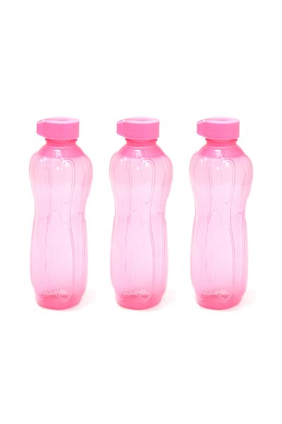 Nayasa Set of 3 BPA-Free 1L Water Bottles – Leak-Proof, Durable & Reusable Plastic Bottles for Gym & School