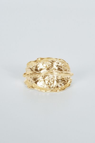 BE BLUE Gold Amorphous Ring