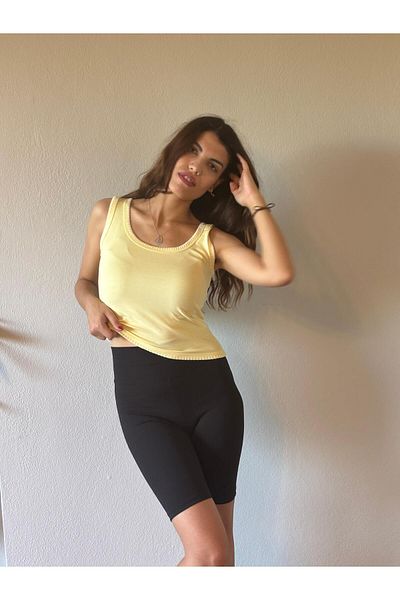 REWCO Shepherd Stitched Strappy Crop Tank Top