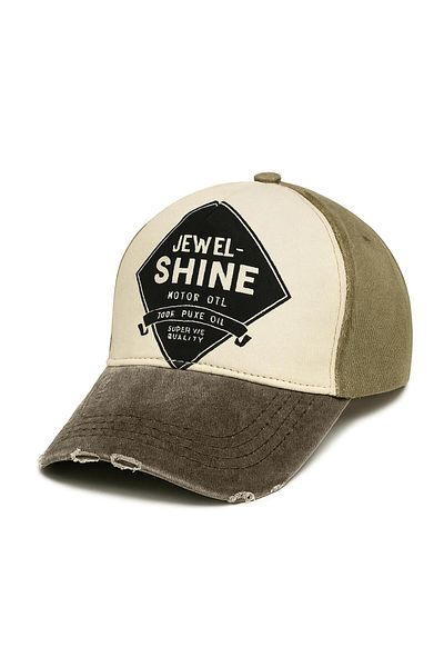 PERLOTUS Perlotis Vintage Style Jewel Shine Brown Green Adjustable Unisex Baseball Cap Hat