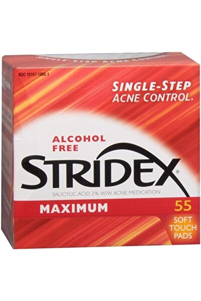 Stridex أقصى حجم 55 ثانية أقصى قوة 55 قطعة