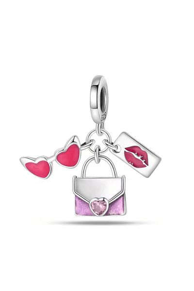 OEM Charm compatible with Pandora bracelet, "Travel Lover" model