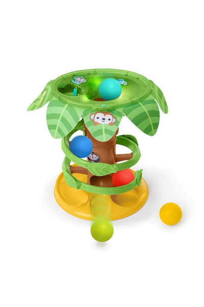 Bright Starts Tropical Twirl Ball Play Toy, 6-36 Months