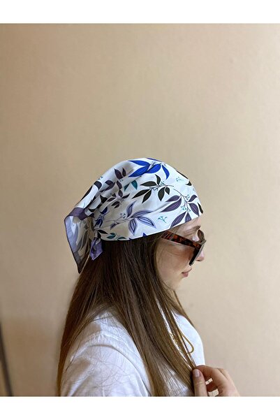 sema aksesuar Leaf Patterned Bandana - Summer Hair Accessory - Scarf - Gift