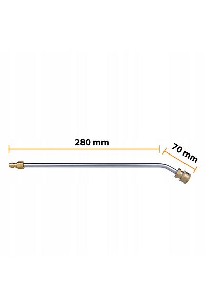 Rosfix Lanca do myjki ciśnieniowej 1/4" 28 cm zagięta 30°