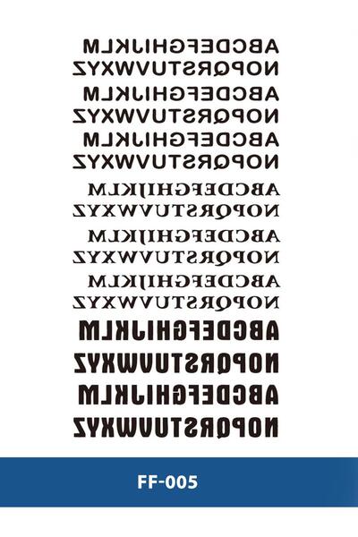 Attach FF-005 ORTA BOY ALFABETİK HARFLER YAZILI GEÇİCİ PARMAK DÖVME-TATTO