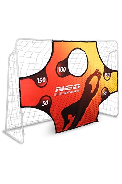 DDE Hungary Футболна врата за деца с мрежа и мишена за тренировки, 245X155X80CM
