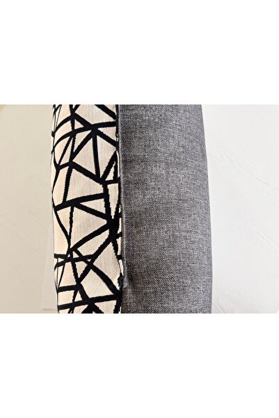 LUNA HOME Perna decorativa Aria cu model geometric gri/negru 35x55 cm