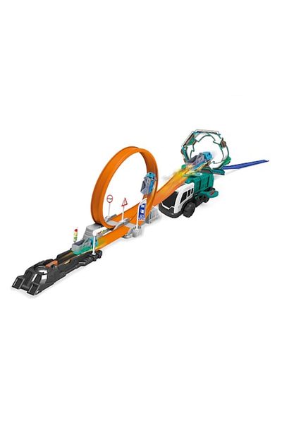 DDE Hungary Set Jucarie Lansator pentru Masinuta, Flying CAR, 122 cm x 12.5 x 21, 36 Piese, Multicolor