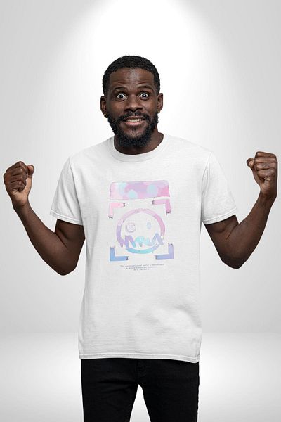 Angemiel Mental Disorder and Expectations White Oversized Women's Men's Front Printed T-Shirt