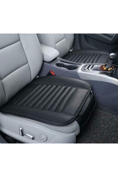 CED AUTO TRADE Individual Car Seat Cover For The Front Seat, -leather 50x50 Cm, Black