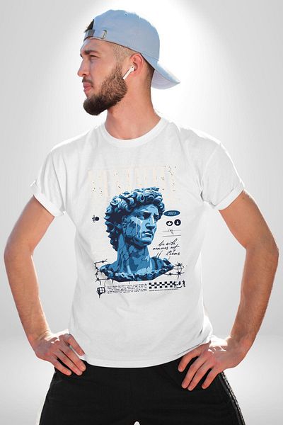 Angemiel Mentalite and Power Mental Legacy Deep Thoughts White Oversize Women Men Front Printed T-Shirt