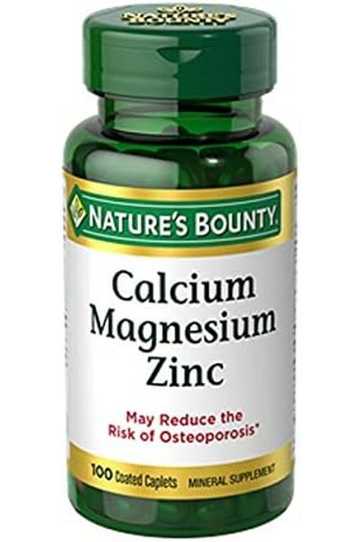 Nature's Bounty الكالسيوم والمغنيسيوم والزنك، 100 قرص