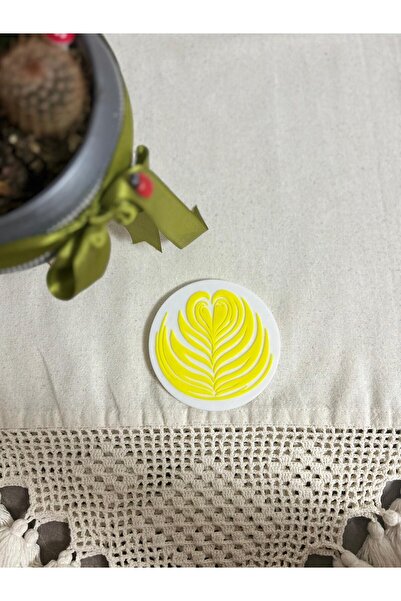 Safemarket قاعدة زجاجية منقوشة باللاتيه