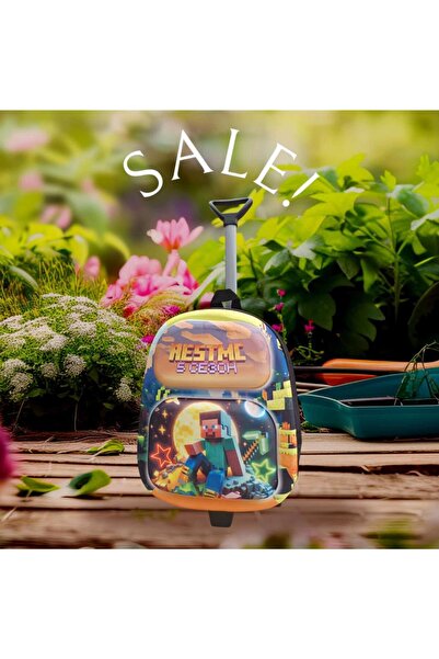 DZC KUZENLER ÇANTA ÜÇ BOYUT maykıraft ÇEKÇEKLİ ANAOKUL KREŞ SIRT ÇANTA VALİZ ÇOCUK ÇANTASI (ÖLÇÜLERE BAKINIZ)