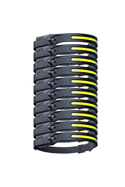 FISHINGBOX MAKE FISHING BETTER 10 x Lanterna cap cu acumulator intern si senzor de miscare pentru pescuit, camping si drumetii