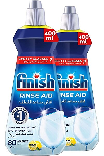 Finish Finish Dishwashing Liquid, Lemon Scent, 400ml x 2