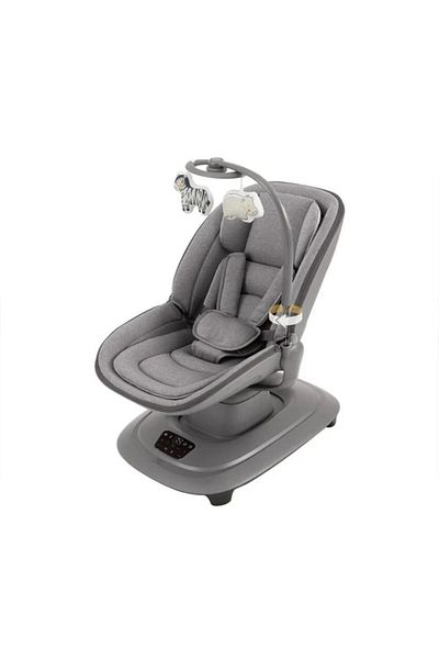 Mini Baby Deluxe Multi-Motion Baby Crib with Gentle Touch Control, 5 Rocking Modes, 360° Rotation, and App Control