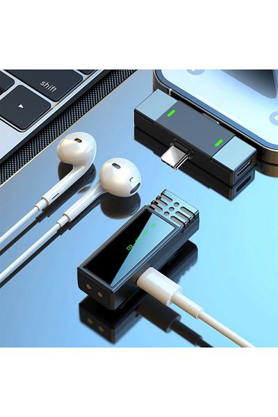 ROHS Set of 2 lavalier microphones, RoHS®, USB C, Lightning, 3.5 Jack, Wireless live, Rechargeable