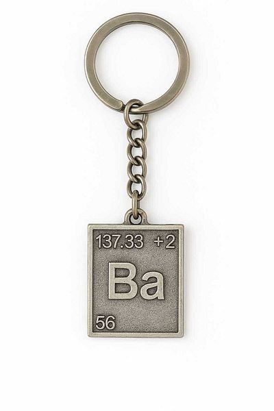 Herşey Nota Breaking Bad “Ba” Written Movie Keychain – Tv Series Themed Unisex Accessory |   Men Women Keychain