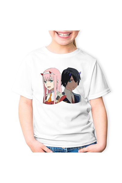 OEM Tricou copii Darling in the FranXX Hiro Zero Two Parasite