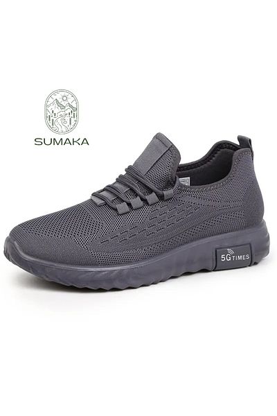 SUMAKA Mens Walking Shoes Slip-On Running Tennis Sneakers Lightweight Breathable Mesh Soft Sole