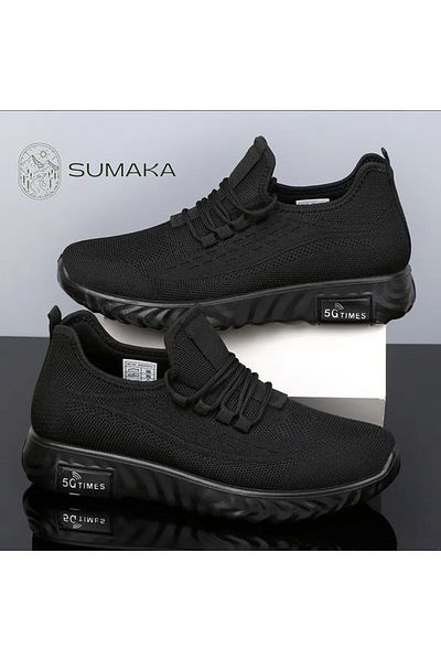 SUMAKA Mens Walking Shoes Slip-On Running Tennis Sneakers Lightweight Breathable Mesh Soft Sole