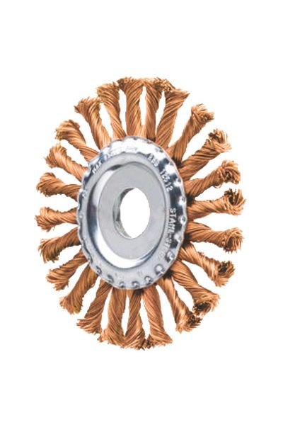 flores Aggressive circular brush, twisted steel wire, for grinder, 200 mm