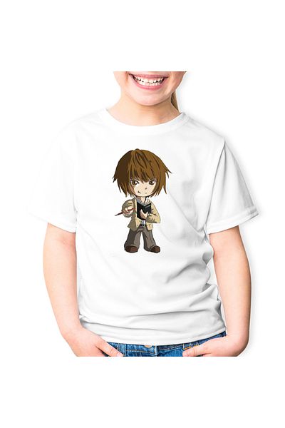 OEM Tricou copii Kira Death Note Light Yagami Chibi Anime