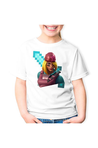 OEM Tricou copii Skully Fortnite Minecraft Diamond Sword