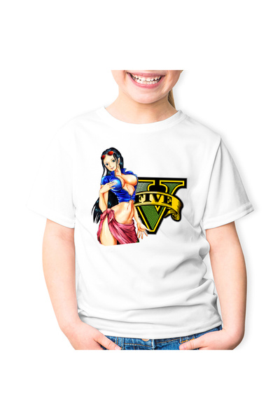 OEM Tricou copii GTA Girl One Piece Nico Robin Devil