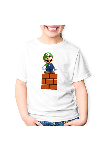 OEM Tricou copii Super Mario Bros Luigi Minecraft Block