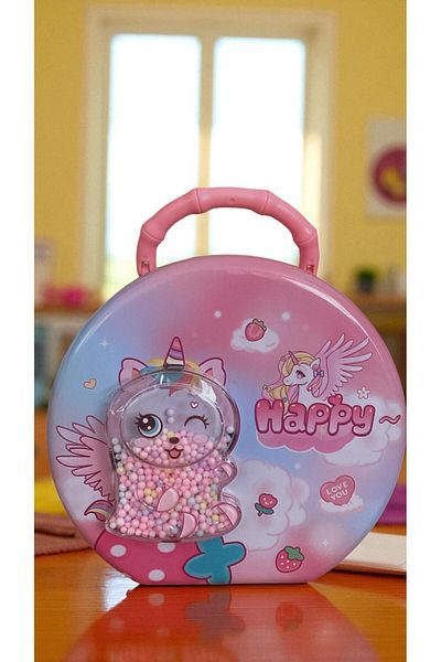 MİLAYS LİFE HOME COLLECTİON Cute Metal Unicorn Piggy Bank with Password Protection