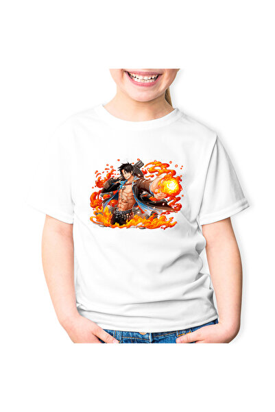 OEM Παιδικό μπλουζάκι One Piece Portgas D Ace Gol Fire Fist