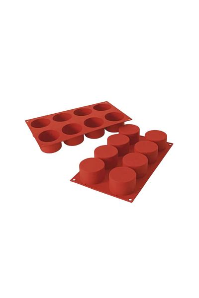 silikomart Silicone mold, Cylinders Sf119, 8 cavities