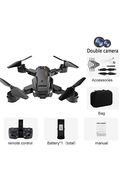 GÜMRÜK BEY Q6 Katlanabilir 4K Kameralı Çift Lens Drone – Engellerden Kaçınma Özellikli FPV RC Quadcopter