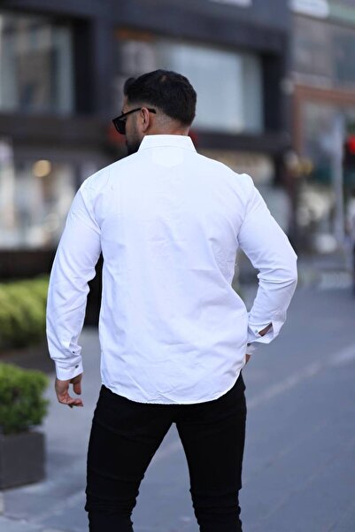 Klothy Чоловіча сорочка з довгими рукавами та однією кишенею 2633