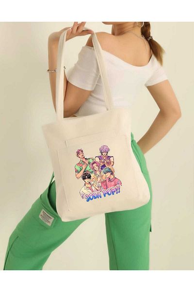 ECCAdesing Sodaa Kids Printed Beige Young Children Girls Shoulder Bag