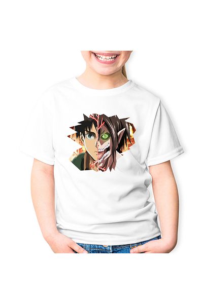 OEM Tricou copii Eren Yeager Attack on Titan AOT Manga Anime
