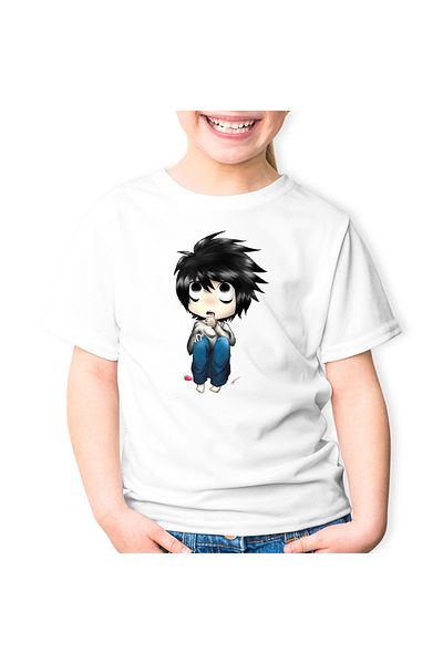 OEM Tricou copii Death Note L Detectiv Chibi Baby Anime