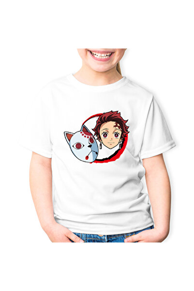 OEM Tricou copii Demon Slayer Tanjiro Kamado Masca Japoneza