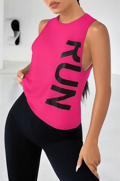GHASSY CO. Ghassy Co. Women's Run Breathable Running Workout Sleeveless Sports Singlet