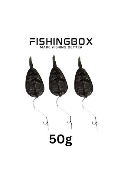 FISHINGBOX MAKE FISHING BETTER Set 3 Monturi Method Feeder Cu Spin 50g